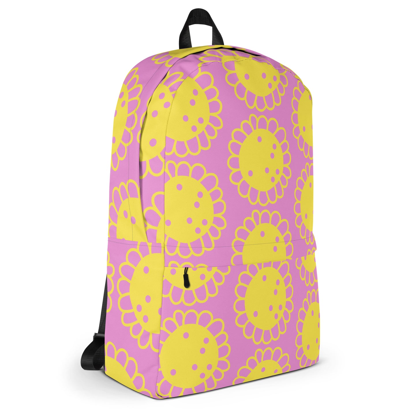 Pink and Yellow Sunflower Backpack